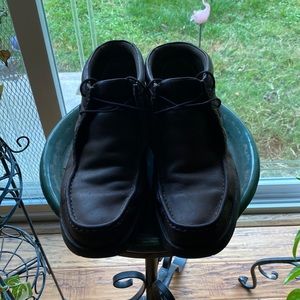 Mens sz. 12 rich chocolate brown Clark’s leather shoe in great condition